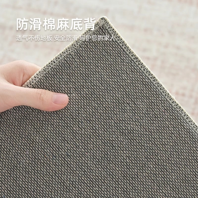 Distributed carpet living room italian minimalist  new waterproof bedroom no-wash wipeable light luxury high-end household floor mat