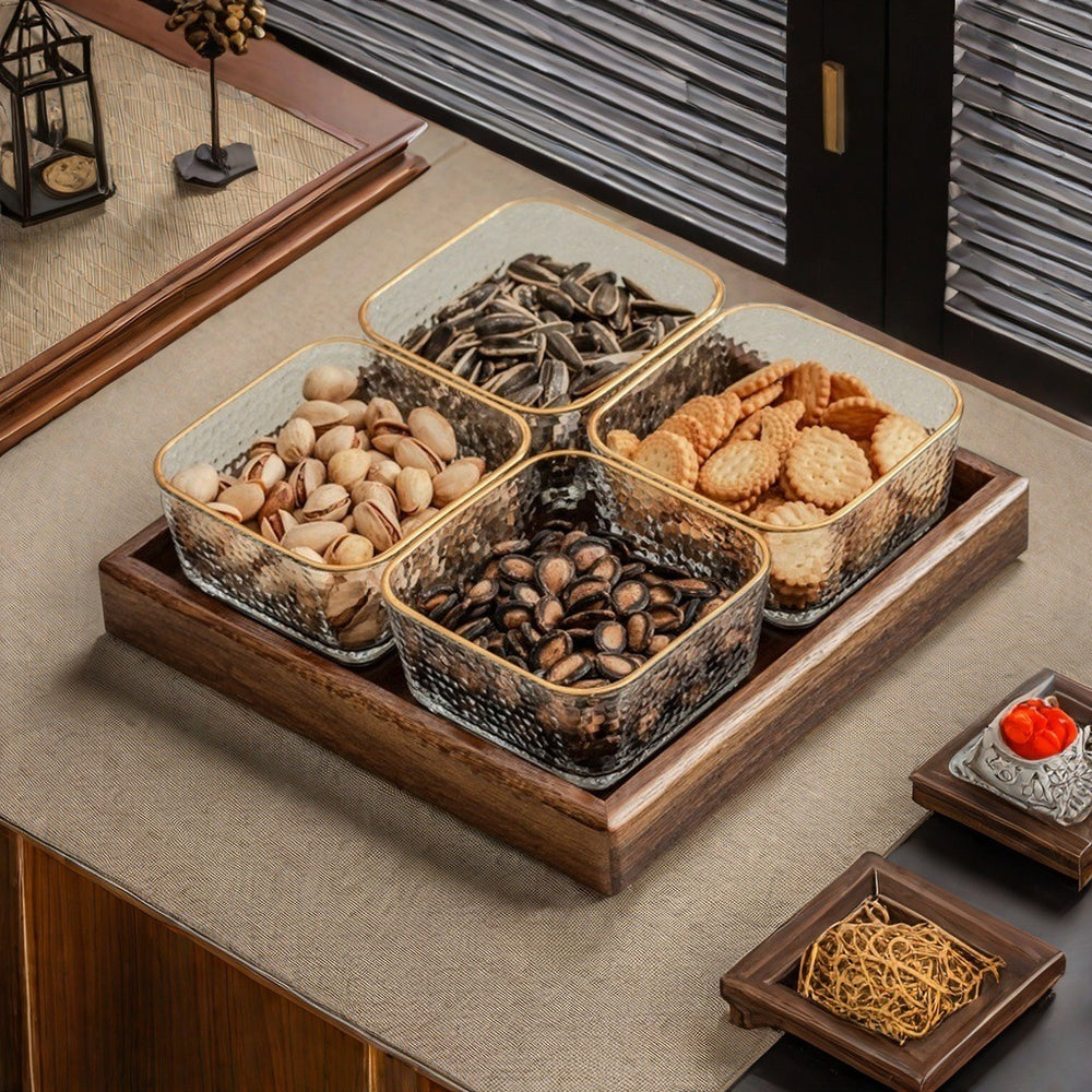 New chinoiserie fruit plate living room coffee tablefor home dried fruit melon seeds storage box candy plate snacks tea snacks fruit plate