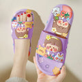 2025 new women's summer slippers - cute cartoon design, outdoor wear, bathroom, home, bath, non-slip, indoor house slippers