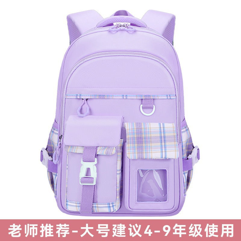 New lightweight school backpack for elementary school students - perfect for girls in grades 1-6. designed for children's spinal protection and reduced burden