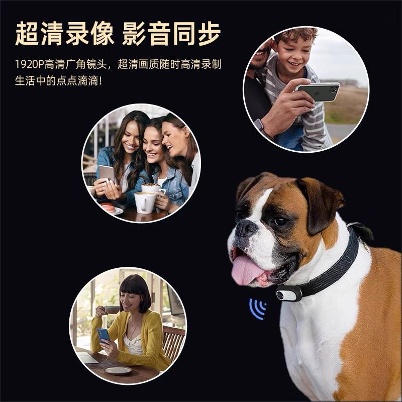 Wi-fi pet collar camera, thumb camera, hd cycling action camera, pet recorder
