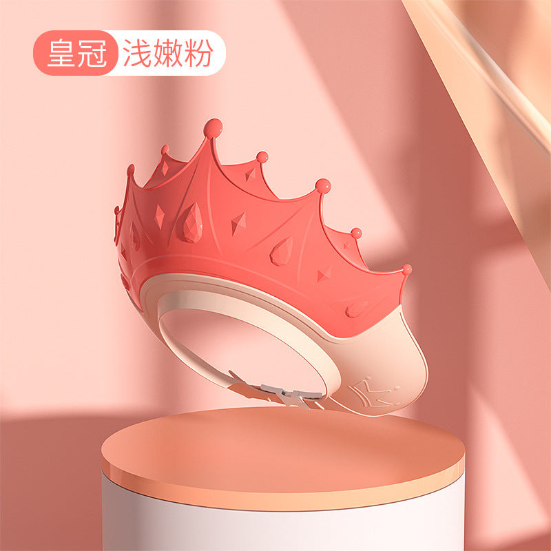 Baby bath visor - adjustable, thickened shampoo cap for kids - waterproof, ear-protecting, water-resistant bathing cap