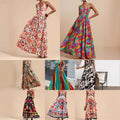 fashion amazon 2026 summer new arrival ethnic style fashionsexy silm printing suspender dress