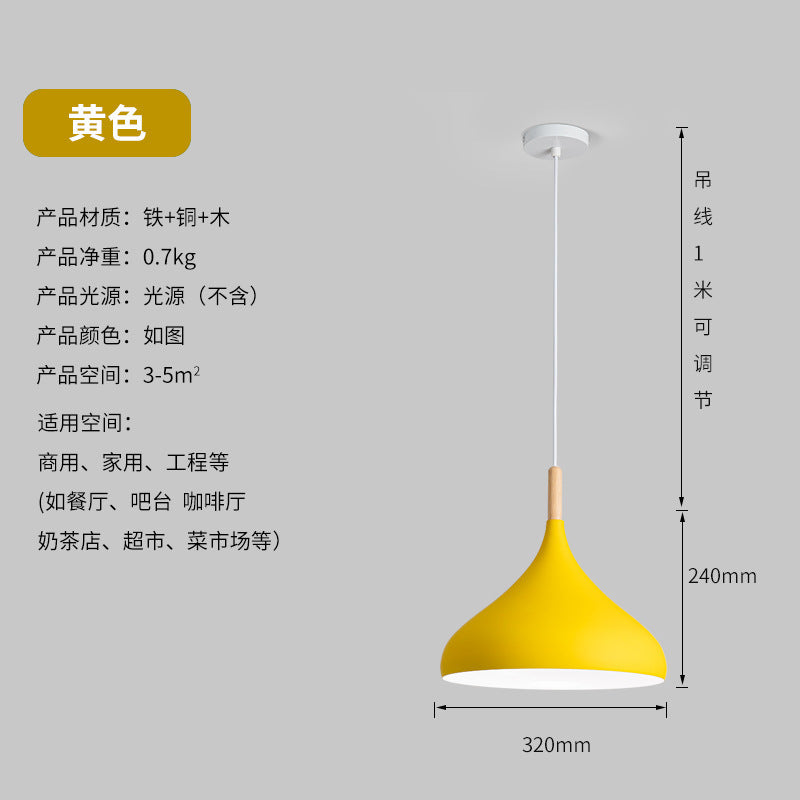 LED fresh light vegetable market fruit stall lampshade supermarket catering chandelier commercial dining chandelier color lighting chandelier