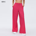 Women's outdoor sports fitness outfit set - lightweight long sleeve zip-up jacket & loose fit straight leg casual active pants