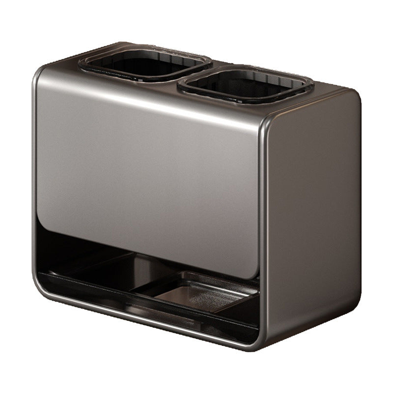 Kitchen chopstick tube rack non-punching wall-mounted wall drain acrylic chopstick cage chopstick basket storage box knife holder