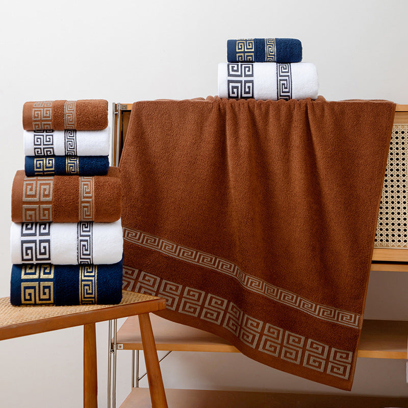 Pure cotton towel bath towel for home towel large soft absorbent adult cotton face towel for women and men bath