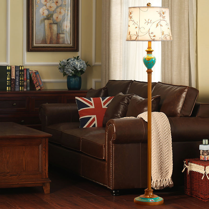 Coffee table american floor lamp living room bedroom master bedroom bedside table european floor lamp retro vertical bedside shelf