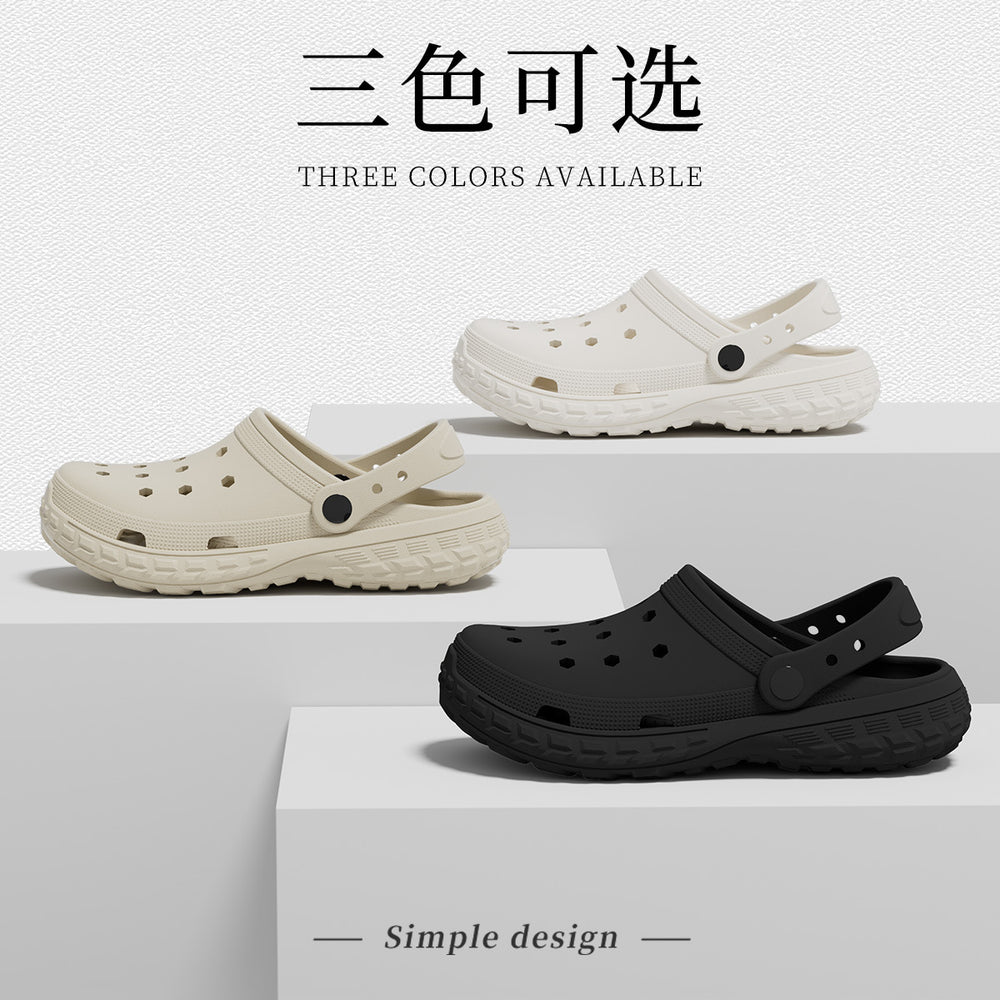 Collection of croc shoes eva croc shoes men's 2025 new beach anti-odor stomping on shit slippers women's summer outer
