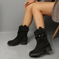fall/winter new arrivals: plus size fleece-lined leather boots for women (sizes 36-42). wholesale available. dropshipping for  &