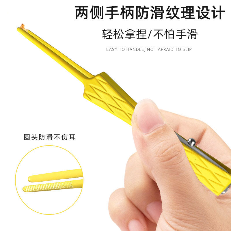 Wholesale ear-picking soft silicone soft head adult kids baby kid luminous ear scoop ear scoop baby ear tweezers in stock