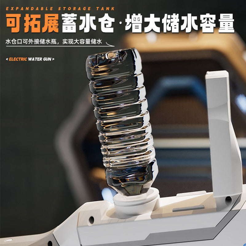 black technology electric high-pressure water gun lighting large-capacity self-priming burst summer outdoor toys pulse water gun