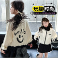 Girls' spring activewear: new fashionable casual outerwear for kids, korean style zip-up jacket for toddlers and young children