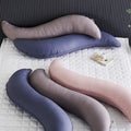 maternity pillow, waist support, side sleeping support, abdominal pillow, cervical spine protection, sleep aid, special bed long leg pillow