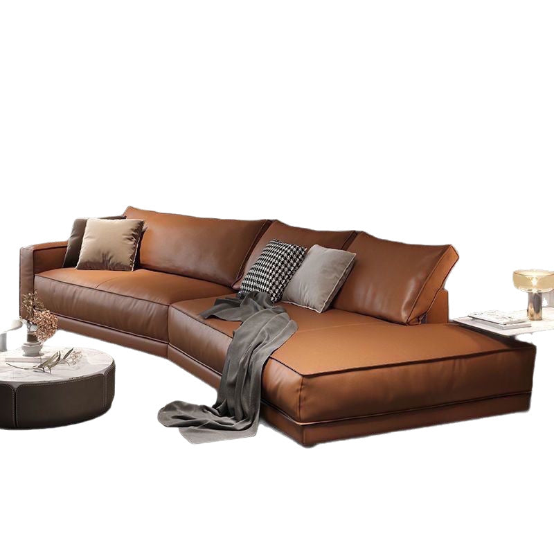Italian high-end technology fabric sofa, budapest living room, special-shaped corner, modern minimalist curved no-wash sofa