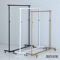 Street stall folding horizontal bar clothes hanger clothing store display rack night market clothes rack for home clothes drying rack island rack