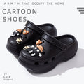 Thick sole crocs women's toe cap non-slip deodorizing filter not tired feet summer 2025new arrivalfashion slippers women's outwear