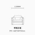 Casual cotton and linen sofa small apartment wabi-sabi style living room fully removable and washable linen cream style three-seater sofa