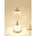 Crystal table lamp - bedroom bedside light, modern luxury touch control, new high-end style, instagrammable girly ambiance, small bedside table lamp