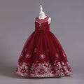 Export kids dress embroidered hot diamond princess dress female flower girl party piano performance dresskids dress
