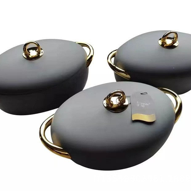 Food warmer container factory price direct sales export3pcs cross-border golden ear thermal insulation box 2l2.5l3l