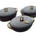 Food warmer container factory price direct sales export3pcs cross-border golden ear thermal insulation box 2l2.5l3l
