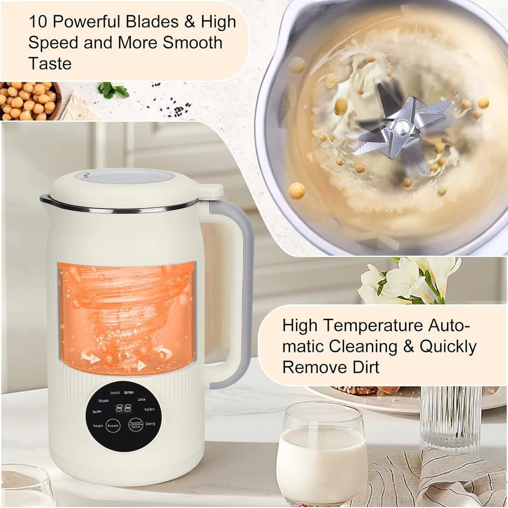 european and american standard for home heating soy milk machine fully automatic wall breaking machine mini no-cook no-filter food supplement machine