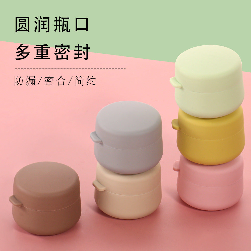 Silicone Packing Box 50ml Travel Portable Food Cosmetics Jewelry Silicone Outdoor Storage Box