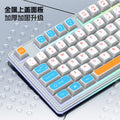Dou ni mt100 wired mechanical feel keyboard and mouse combo - rgb backlit metal panel with breathing light