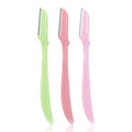 Shurmei straight handle eyebrow razor - women's replacement blades, safe & scratch-resistant, wholesale beauty tool