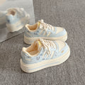 Thick solewhite shoes women's 2026springnew arrival women's shoes easiest for match student casual sneakers petites heightened bread shoes