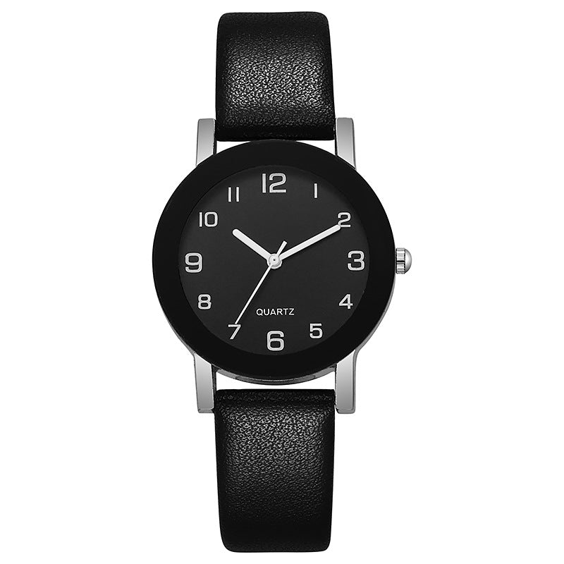 couple casual alloy quartz watch pair student elegant watch black frame digital quartz watch wholesale
