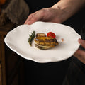 Creative ceramic special-shaped bowls, plates and tableware combination stylishclassy sense kiln-turned ceramic plate western food steak plate