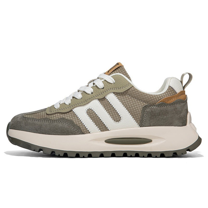 Men's spring new arrivals: argan shoes, trendy sneakers, men's leather running shoes, lightweight soft-soled athletic casual shoes for men