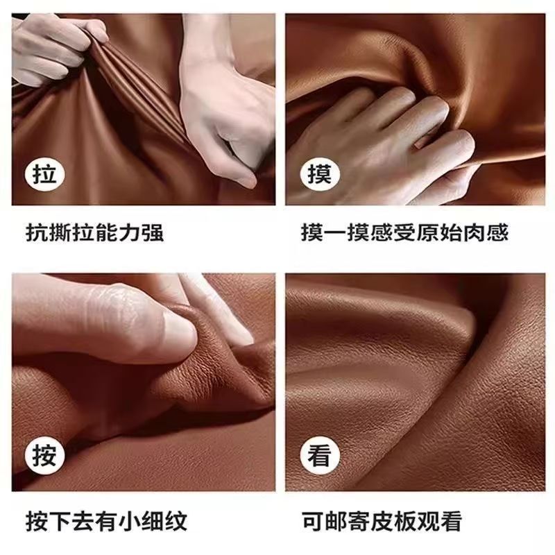 Italian normcore cat claw leather sofa small apartment living room casual modern single multi-person straight row sailboat sofa