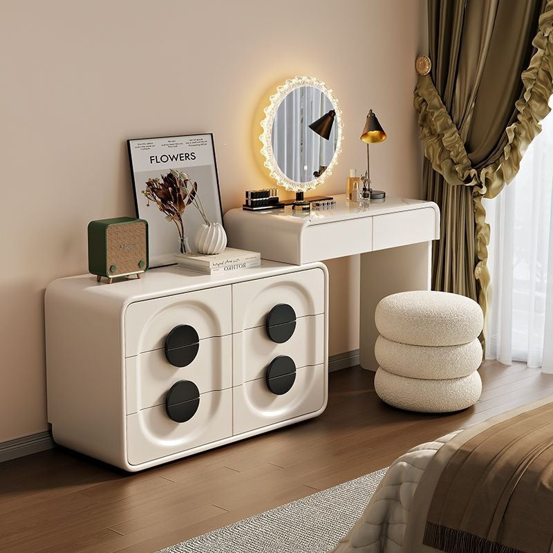 All solid wood new arrival rock slab dressing table bedroom dressing table chest bedside table all-in-one dressing table
