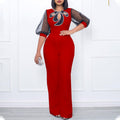 D3183 women's foreign trade summer  short-sleeve puff sleeve beaded sexy wide-leg cinched waist plus size cross-border jumpsuit