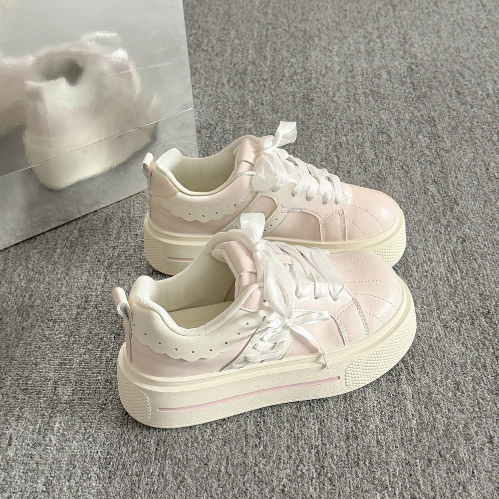 Women's white sneakers: 2026 spring new arrival, trendy & unique, shell toe design, versatile casual sneakers for students