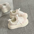 Women's white sneakers: 2026 spring new arrival, trendy & unique, shell toe design, versatile casual sneakers for students