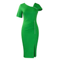 D564 european and american  foreign trade new arrivalelegant hip-covering beaded high waist ol pencil skirt african dress