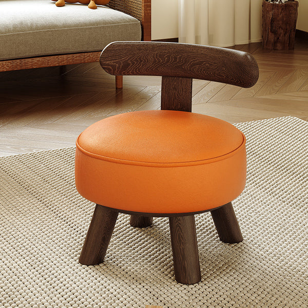 Living room household solid wood small stool low stool door shoe change stool simple coffee table bench sofa stool rotating small chair