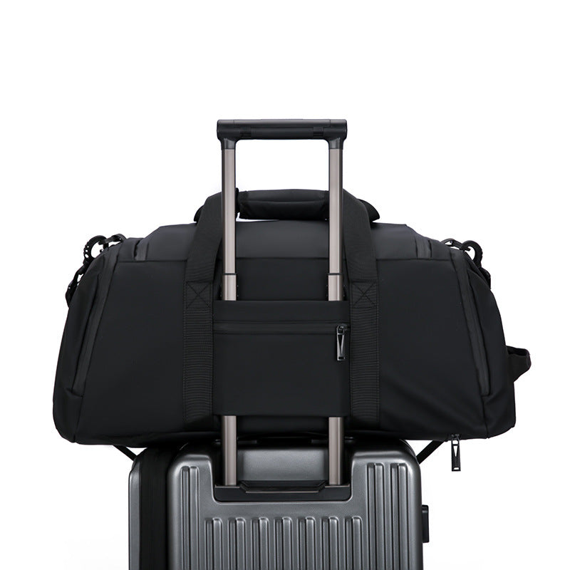 Outdoor fitness bag wear-resistant business travel bag dry and wet separation shoulder multifunctional men's crossbody travel bag wholesale