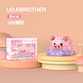 Compatible with lego micro building blocks: piggy diary kids' toys diy assembly cartoon trendy toys for street vending wholesale