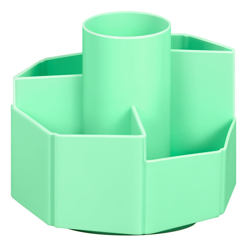 Rotatable pen holder Student desktop stationery box Children's storage box Lipstick makeup brush Stepped classification storage cylinder