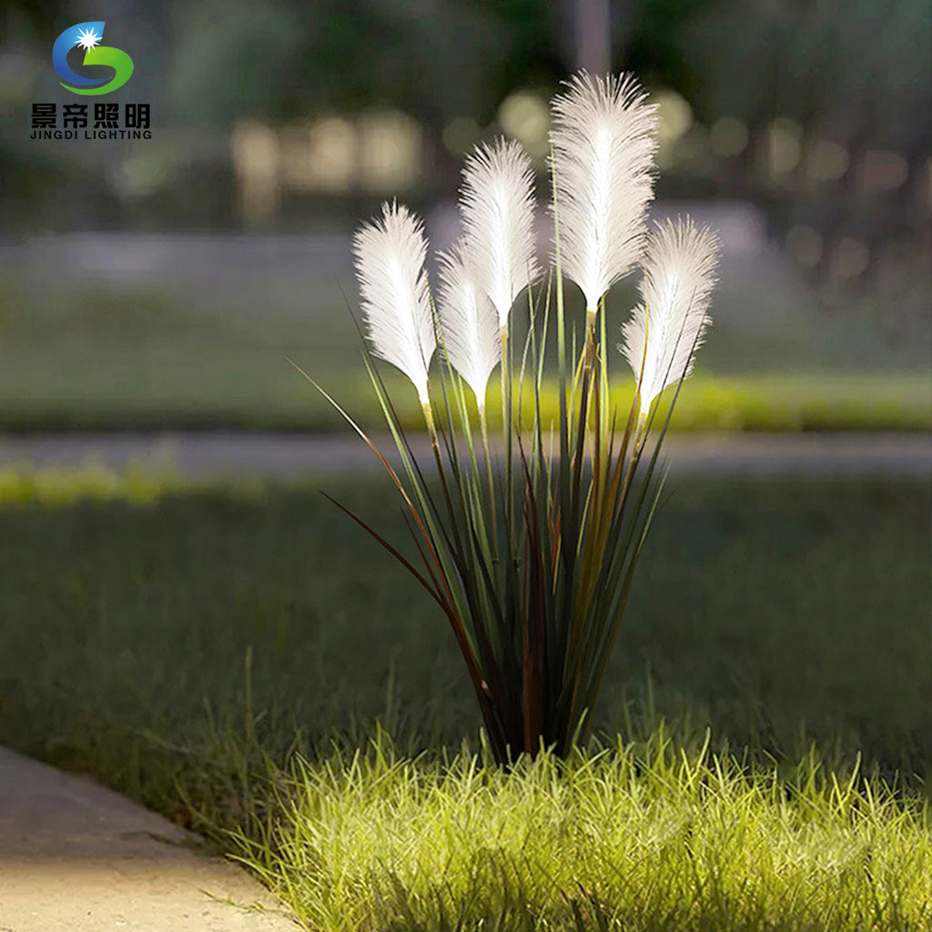 Landscape light PVC solar led simulation reed light Floor plug-in light Outdoor rainproof garden lighting decorative light