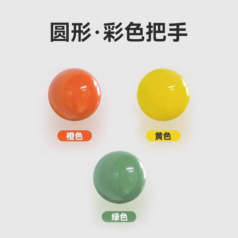 Colorful ceramic handle round handle bookcase wardrobe door handle chest handle drawer door heart handle