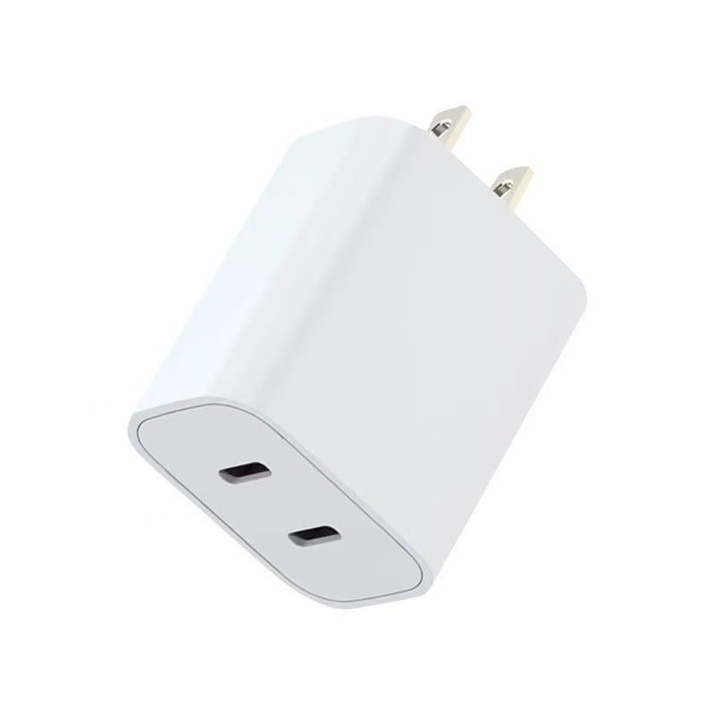 Pd40w charging head is suitable for apple charger 20w dual port dual type-c fast charging head us standard mobile phone charger