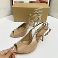 Za2025autumnew arrival high-heeled fish mouth sandals plus size daily outing easiest for match high-heeled open-toe sandals women's shoes
