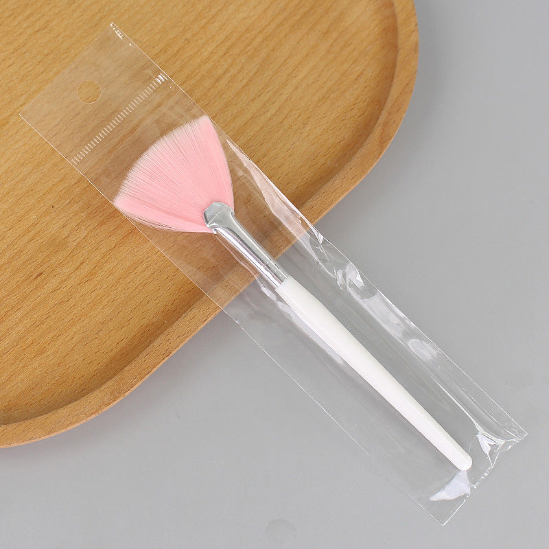 Beauty tools fan-shaped brush fruit acid brush makeup brush beauty mask brush modification essence brush single bag wholesale