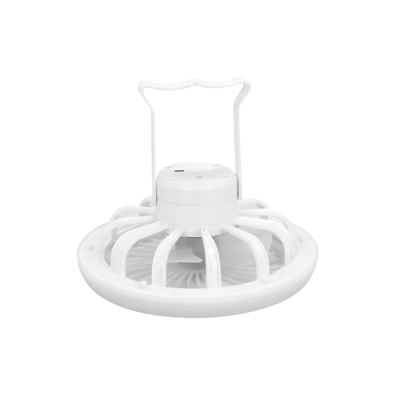 USB fan Small ceiling fan Silent mosquito net Camping table lamp Fan Desktop outdoor portable solar fan light